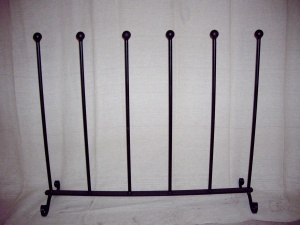 Wrought Iron Metal Welly Boot rack - 3 pair