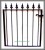 Brook Wrought Iron Metal Garden Gate