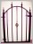 Worth wrought iron metal garden gate