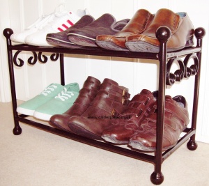 Wrought Iron Metal Shoe Racks