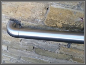 Stainless Steel Handrail - 117cm long (46inches) - CLEARANCE