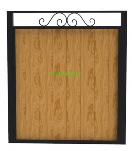 Sherwood Metal Framed Wood Infill Garden Gate