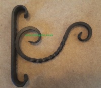 Wrought iron metal hanging basket bracket