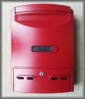 Red Aluminium Letter Box