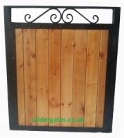 Sherwood Metal Framed Wood Infill Garden Gate